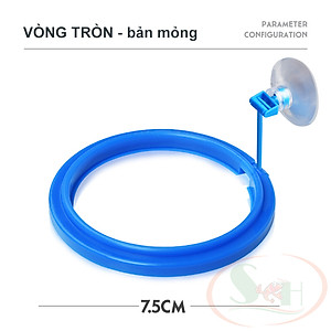 Vòng nổi cho cá ăn Feeding Ring giữ thức ăn cám tầng mặt bể cá thủy sinh