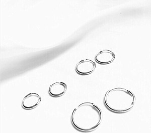 Bông tai cá tính Sơn Tùng MTP - khuyên tròn 3 size.