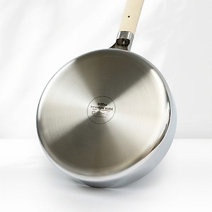 Chảo Titanium Aura Haatz HTA726 Size 26cm, inox 316, Chống Dính Tự Thân, Bền Bỉ, Dùng Cho Mọi Loại Bếp - Hàng Chính Hãng