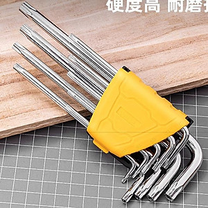 Bộ Lục Giác 9 Cây Đầu Bông Chữ L T10-T50 Deli Chính Hãng - Chất Liệu Thép Siểu Bền - Chuyên Dụng Sửa Chữa - DL3091