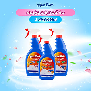 Combo 03 Chai Nước Giặt Cổ Áo Mao Bao 600ml