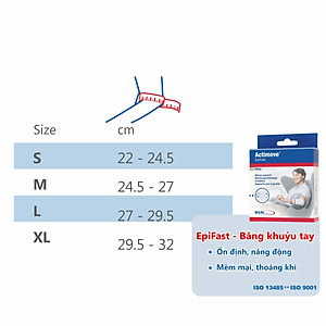 Băng khuỷu tay chấn thương chỉnh hình và thể thao cao cấp Actimove Epifast