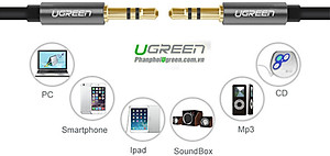 Cáp AV Ugreen 3.5mm 10733 (1m) - Hàng Chính Hãng