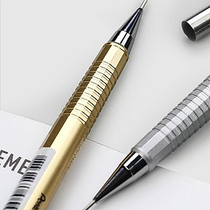 Bút chì kim Pentel P205 ngòi 0.5mm đầu bút bằng inox chống gỉ ruột chì tự xoay viết mượt đều màu