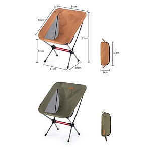 Ghế cắm trại naturehike campoutvn du lịch dã ngoại NH20JJ027 gấp gọn siêu nhẹ vải chống rách thoáng khí khung nhôm hợp kim A204
