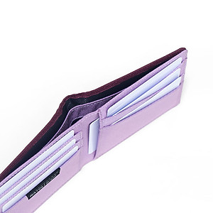 Ví da nam nữ dáng ngang NATOLI gập đôi đựng thẻ cầm tay cao cấp BST Simple Horizontal Wallet V4