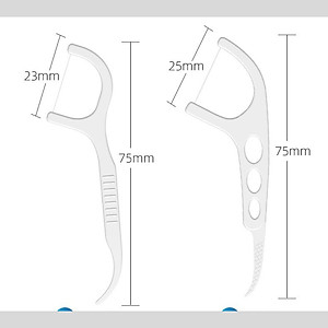 COMBO 2 Hộp 50 Tăm Chỉ Nha Khoa Tăm Nhựa Nha Khoa Tiện Dụng Làm Sạch Răng Set Tiệt Trùng (Hàng Cao Cấp) Cây Vệ Sinh Kẽ Răng Chân Nướu Chuyên Dụng Chiếc Xỉa Răng Chăm Sóc Răng Miệng