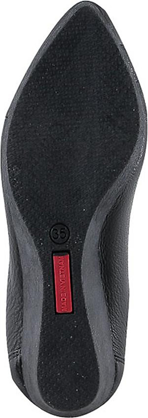 Giày Nữ Da Bò 5 Phân Huy Hoàng HT7942 - Đen