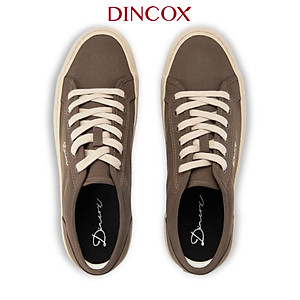 Giày Sneaker Vải Canvas Nam Nữ E18 Chocolate Dincox