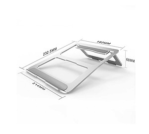 Đế nhôm gập tản nhiệt HXSJ dành cho Laptop, Macbook - Hàng nhập khẩu 