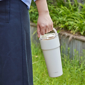 Ly Giữ Nhiệt LocknLock 900ml Thép Phủ Sứ, Có Ống Hút 3 màu - LHC4419