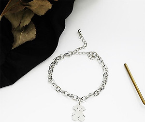 Lắc tay vòng tay xích gấu dễ thương phong cách cá tính