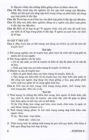 Sách Nâng Cao Kiến Thức Sinh Học Lớp 9 (Tái Bản )