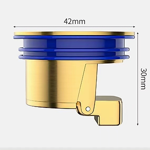 Nắp đậy cống thoát nước KG26 ngăn mùi hôi nhà tắm chống côn trùng bằng đồng kt 3.3cm đến 4.2cm- Hàng chính hãng