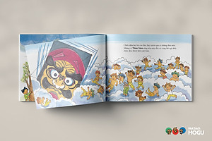 Truyện Ehon bé 3-4-5 tuổi - Mẹ giặt đồ ngày mây