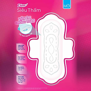 Combo 6 gói Băng vệ sinh Diana Siêu thấm siêu mỏng cánh 8 miếng