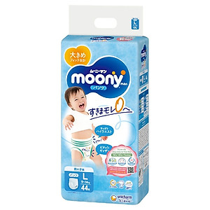 Tã Quần Cao Cấp Moony Nhật Bản Bé Trai L44 (44 Miếng)