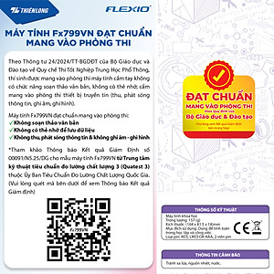 Máy tính khoa học Thiên Long Flexio Fx799VN - Máy tính đạt chuẩn mang vào phòng thi