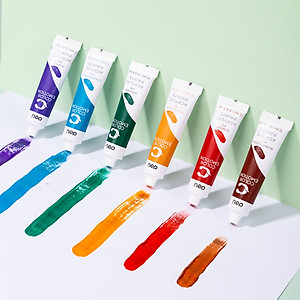 Màu Nước Acrylic Dạng Tuýp 12Ml Deli - 12/24 Màu - 1 Hộp - EC12
