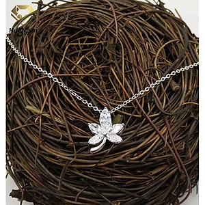 Dây chuyền bạc 925 Huệ Ngân - Lá phong đẹp PP1596