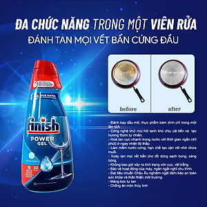 Gel Rửa Bát Finish All In One Max