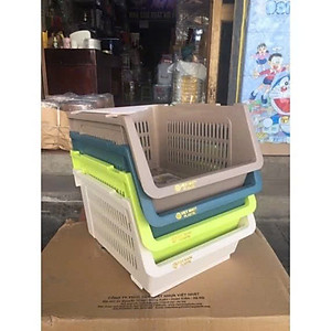 Kệ xếp tầng đa năng Việt Nhật tiện ích (5569) đựng đồ tiết kiệm không gian chất liệu nhựa bền đẹp - Hàng Việt Nam