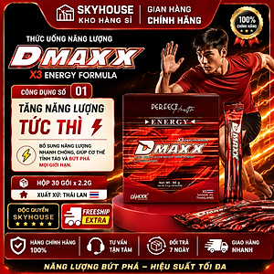 DMAXX thức uống bổ sung vitamin năng lượng không đường DAMODE 1 gói dùng thử màu đỏ