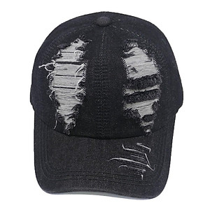 Nón kết jean nam nữ rách bụi, vải jean bền đẹp, dễ dàng điều chỉnh size, khóa gài cứng cáp, sang trọng