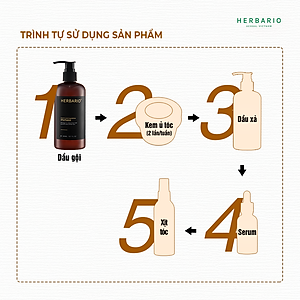 Bộ đôi Dầu Gội vỏ bưởi & bồ kết herbario 300ml + Dầu Xả vỏ bưởi & Bồ Kết Herbario 300ml Giảm rụng tóc, mọc tóc nhanh