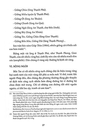 Sách Tỉnh Bến Tre Trong Lịch Sử Việt Nam Từ Năm 1757 Đến 1945