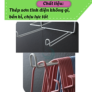 Giá treo móc áo dán tường tiện lợi- Kệ treo móc quần áo dán tường đa năng- Giá treo đồ gọn gàng không cần khoan- Kệ gắn tường treo móc áo và kẹp đồ- Giá đựng móc treo dán tường tiết kiệm không gian