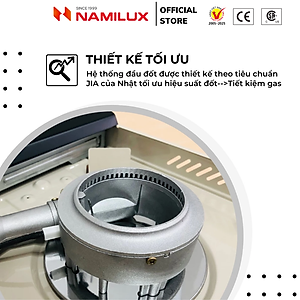 Bếp Gas Mini NaMilux NH-032PS│Đầu Đốt Cyclone│Tiết Kiệm Gas│Van Ngắt Gas An Toàn│Công Suất 2.4Kw │Hàng Chính Hãng