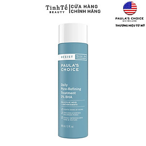 Dung Dịch Thu Nhỏ Lỗ Chân Lông 2% BHA Paula's Choice Resist Daily Pore Refining Treatment 2% BHA (88ml)