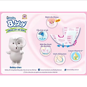 Miếng Lót Bé Sơ Sinh Bobby Newborn 2 ( NB2 60 ) 60 Miếng Cho Bé Lớn Hơn 1 Tháng - Tã Lót Trẻ Sơ Sinh NB 2 > 1 Tháng