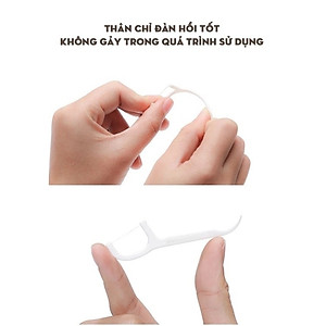 Tăm Chỉ Nha Khoa Hộp 50 Cái, Tăm Chỉ Nha Khoa - Hộp 50 Cây Tăm Chỉ Nha Khoa Tiệt Trùng, Vệ Sinh Kẽ Răng Chân Nướu Chuyên Dụng