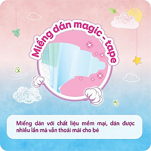 Tã dán sơ sinh êm mềm khô thoáng Bobby