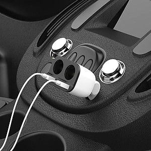 Bộ chia tẩu sạc ô tô, xe hơi nhãn hiệu Hoco Z28 - HÀNG NHẬP KHẨU