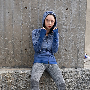 Áo Khoác Thun Nữ Rằn Ri Có Nón Chống Nắng,Tập Thể Thao Ôm Body Siêu Đẹp Mềm Mịn Mỏng Mát