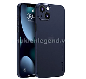 Ốp lưng nhám siêu mỏng 0.3mm cho iPhone 15, 15 Plus, 15 Pro, 15 Pro Max hiệu Memumi Slim - mặt lưng chống trượt, chống bám bẩn - Hàng chính hãng
