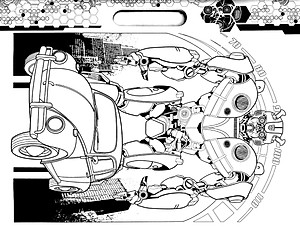 Transformers Bumblebee Turbo Charged Giant Activity Pad