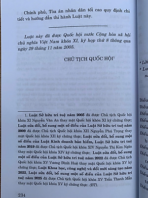 Luật sở hữu trí tuệ năm 2005 (sửa đổi, bổ sung năm 2009, 2019, 2022, 2025)