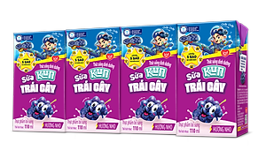 Thùng 48 hộp Sữa trái cây hương nho KUN 110ml/hộp