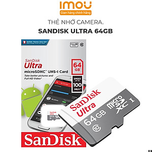 Thẻ Nhớ SanDisk Ultra MicroSDXC UHS-1 100 MB/s Class 10 32GB/64GB/128GB - Hàng Chính Hãng