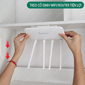 Móc Treo Ổ Cắm Điện Dán Tường Thông Minh Giá Treo Wifi Thiết Bị Điện Đa Năng Keo Siêu Dính Tiện Lợi