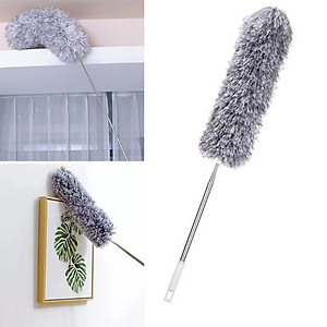 Chổi Quét Trần Nhà Bằng Sợi Cán Dài Xếp Gọn 2m8 - Chổi Quét Bụi Đa Năng Rút Xoay 360 Độ