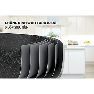 Chảo sâu đáy từ miệng rót Sunhouse SHS20MRD - Dùng trên mọi loại bếp - Hàng chính hãng