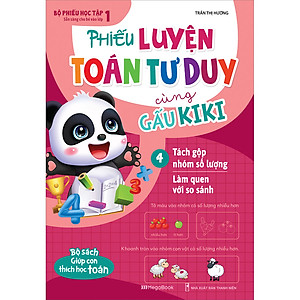 Combo 5 Cuốn: Phiếu Luyện Toán Tư Duy Cùng Gấu Kiki