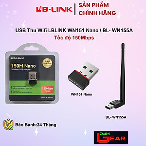 USB Thu Wifi LB-LINK BL-WN151 Nano - Hàng chính hãng 