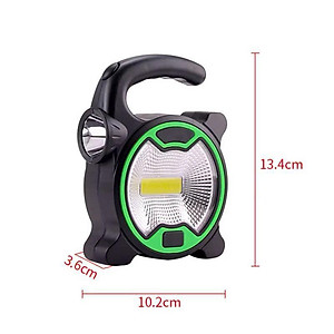 Đèn Pin Led Cob 2 Chế Độ Chống Nước Di Động Có Tay Cầm Dùng 3 Pin Aa Tiện Dụng