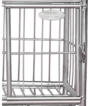 Chuồng chó mèo inox mái vòm và mái băng- tặng kèm khay hứng bằng inox